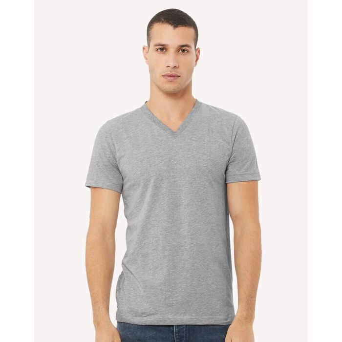 Unisex Heather CVC V-Neck Tee Thumbnail