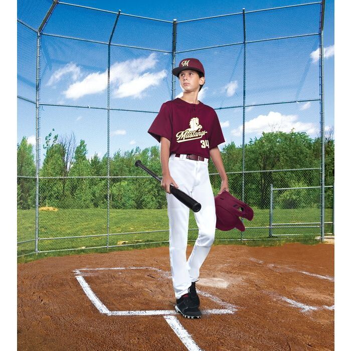 Youth Performance Two-Button Solid Jersey Thumbnail