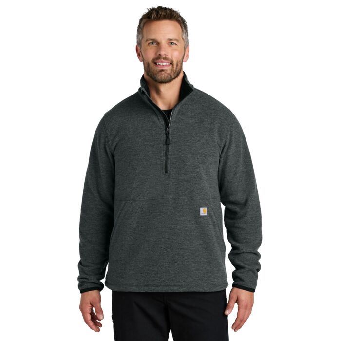 Textured 1/2 Zip Fleece Jacket Thumbnail