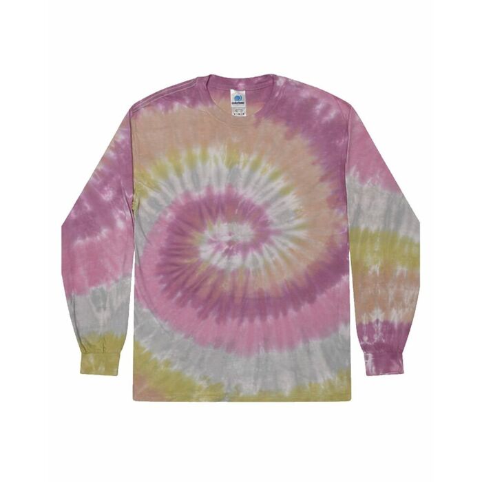 Unisex Tie-Dyed Long Sleeve T-Shirt Thumbnail