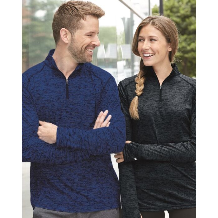 Men's Tonal Blend Quarter-Zip Pullover Thumbnail