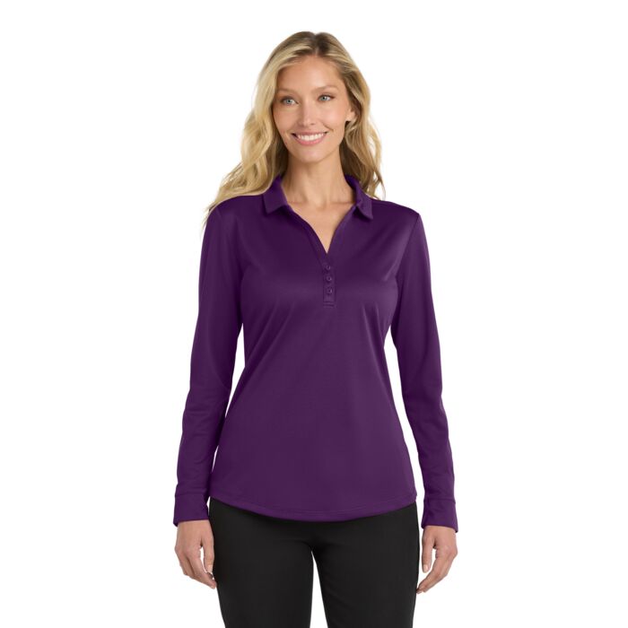 Women's Silk Touch Performance Long Sleeve Polo Thumbnail