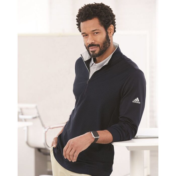 Men's Textured Quarter-Zip Pullover Thumbnail