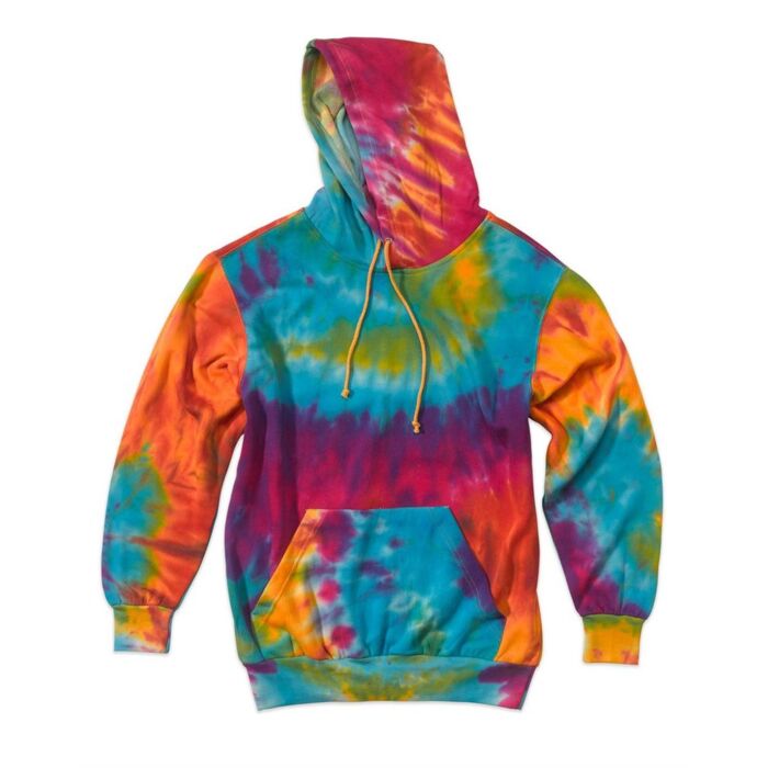 Unisex Classic Fleece Tie-Dye Hooded Sweatshirt Thumbnail