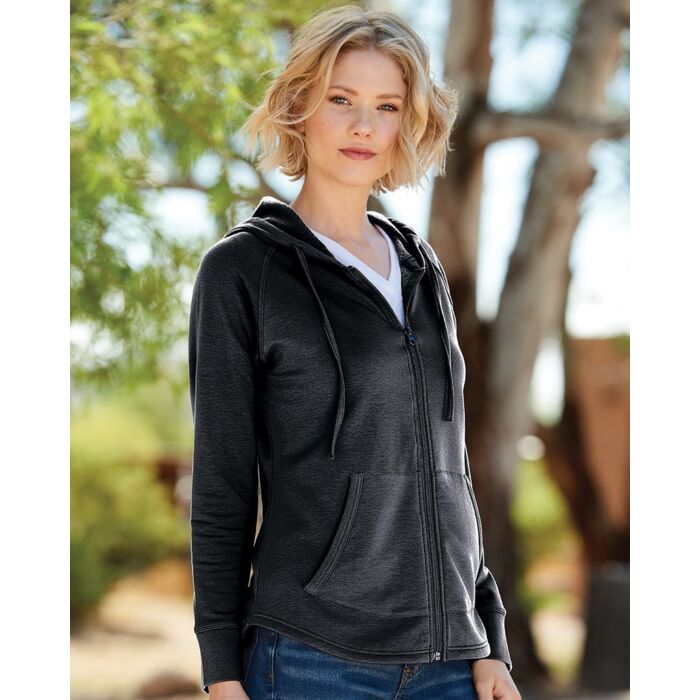 Women’s HeatLast™ Fleece Faux Cashmere Full-Zip Hooded Sweatshirt Thumbnail