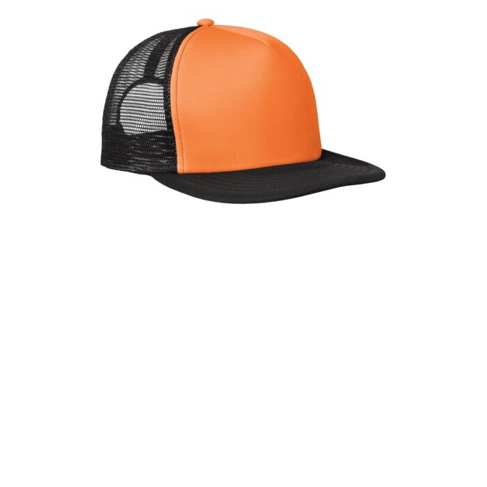Flat Bill Snapback Trucker Cap Thumbnail