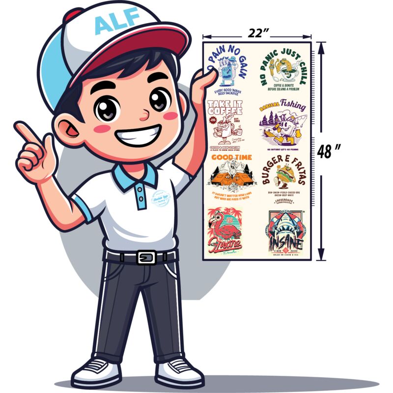 DTF 22" x 48" -  Upload Gang Sheet Thumbnail