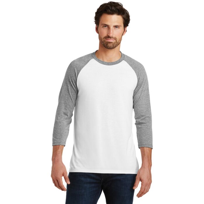 Unisex Tri-Blend 3/4 Sleeve Raglan T-Shirt Thumbnail